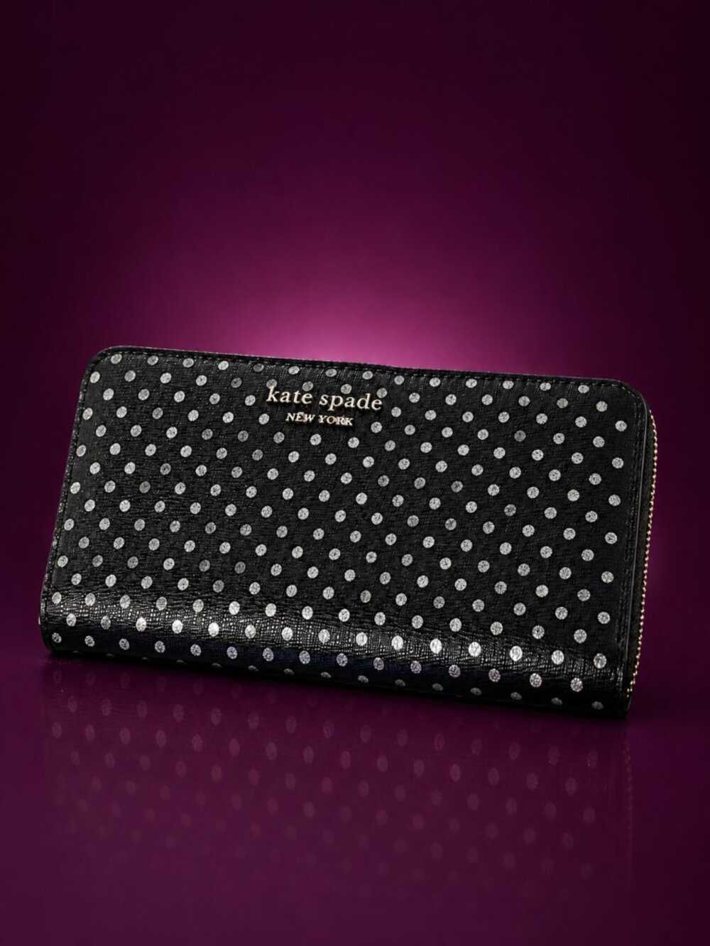 KATE SPADE New York Spencer Continental Saffiano Leather Long Zip Around Wallet - Picture 6 of 15